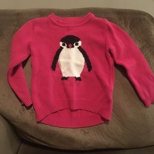 Hot pink penguin sweater